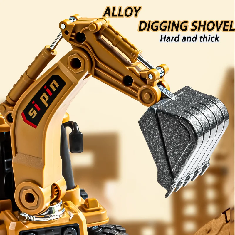 

Инерционная имитация инженерного автомобиля, головка лопаты из сплава, детская игрушка инженерного автомобиля, имитационная модель экскаватора, мальчики