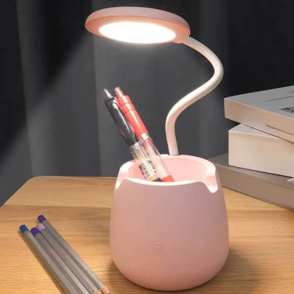 

Study Lamp for Eye Care with Pen Holder LED Rechargeable Table Lamp for Home Office Bedroom Desktop Nightstand