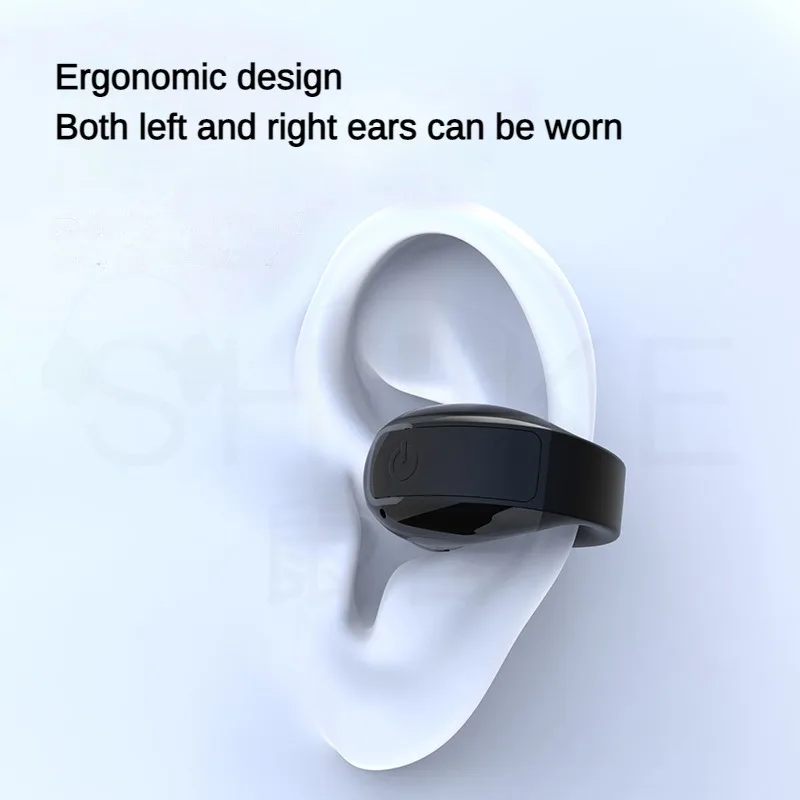 Open Ear Headphones, 10 Hours Playtime True Wireless Open Ear Earbuds with Ear Hooks, Air Conduction Headphones, Bluetooth 5.3,