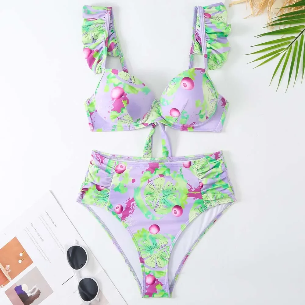 Maillot de bain une pièce Vintage pour femmes, jupe dos nu, Cover-Up pour la plage, vêtements de plage, 2024