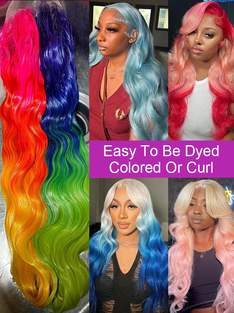 250% Density 30 40 Inch 613 Honey Blonde Color Body Wave 13x6 HD Lace Frontal Human Hair Wigs Brazilian Full Lace Wig sfor Women image 5