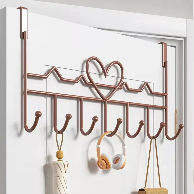 Heart Clouds Shaped Door Behind Hook Storage Wall Hanging Clothes Hanger Hook Punch-free Hanger Home Organizer Door Hooks