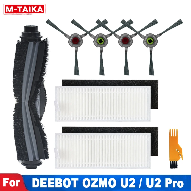 Main Brush Filter Side Brush For Ecovacs DEEBOT OZMO U2 U2Pro Robot Vacuum Cleaner Accessories