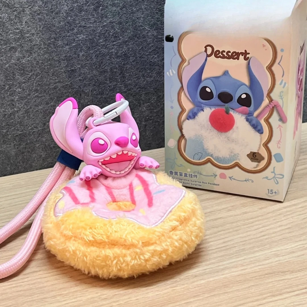 Stitch Dessert Blind Box Vinyl Plush Fragrance Cute Action Figure Pendant Keychain Mystery Bag Collection Toy Birthday Gifts