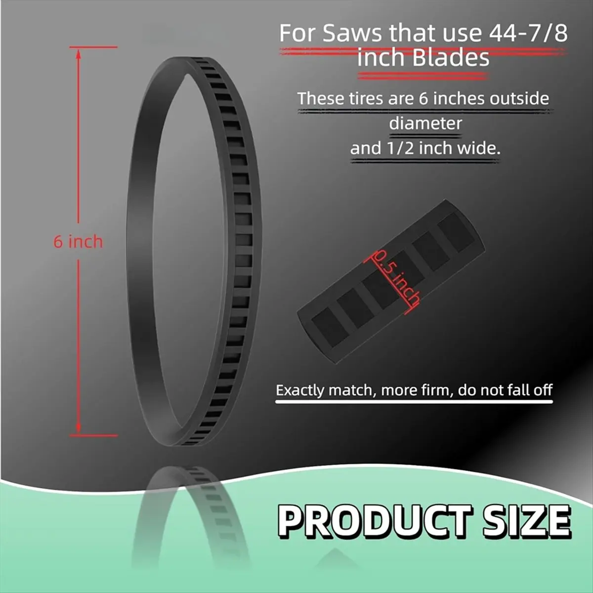 STOCK-45-69-0010 Blade Pulley Tires Replacement Compatible 6230 6232-6 6225 AO2807 6238N 2729-20 Portaband Rubber Belt Wheel