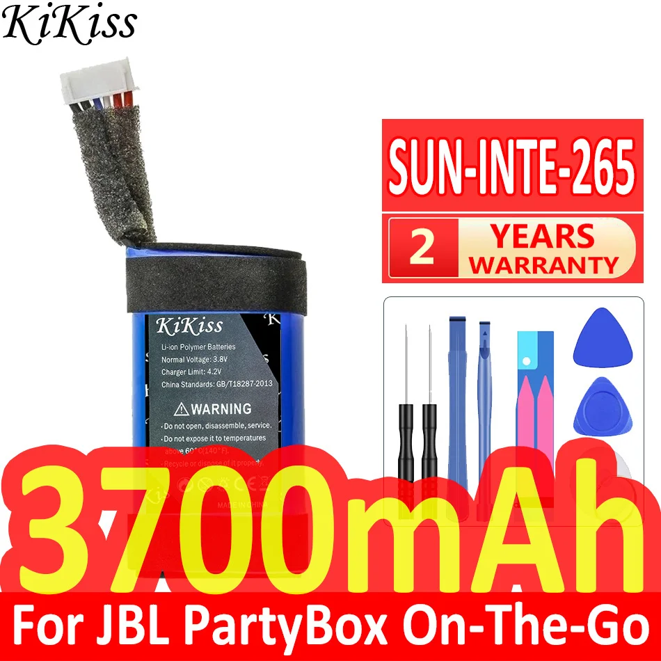 3700mAh For Jbl Partybox ON-The-GO Speaker for Portable for Bluetooth Speaker Battery Sun-Inte-265 Safe