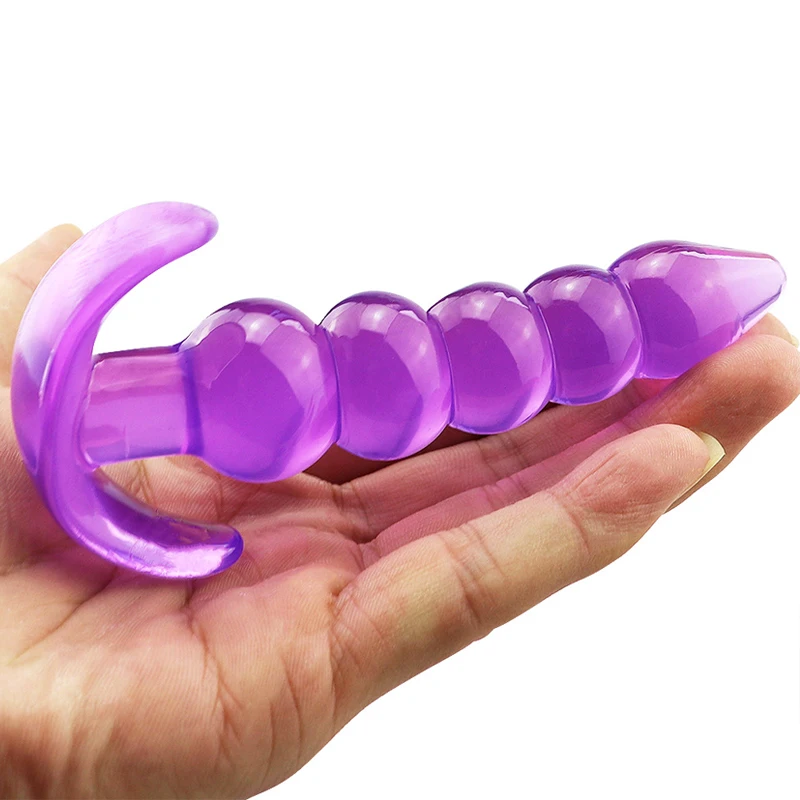 Sílica Gel Puxar Anal Beads Estimulador, BDSM Masturbação Mercadorias, Butt Plugs Massager, Brinquedos eróticos em Casal, Sex Shop