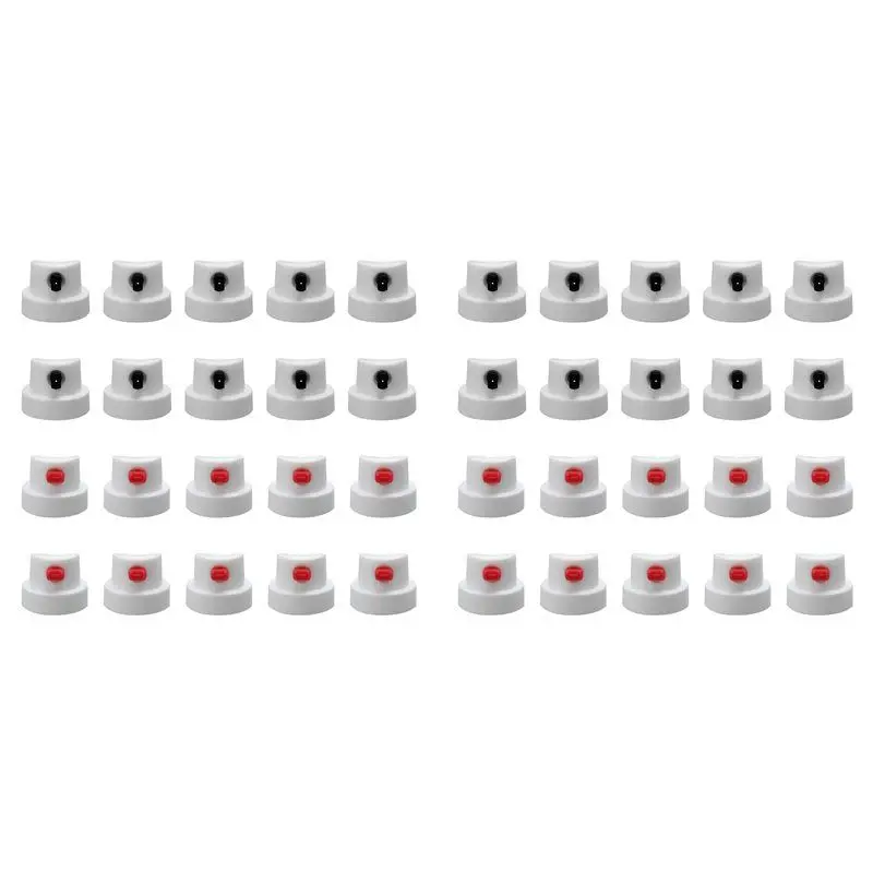 

【NOW SAVE】Spray-Paint Caps Fit Female Cans,Flat Jet Caps Spray-Can Nozzle-Calligraphy Spray-Paint Nozzles Spray-Paint Tips-40Pcs