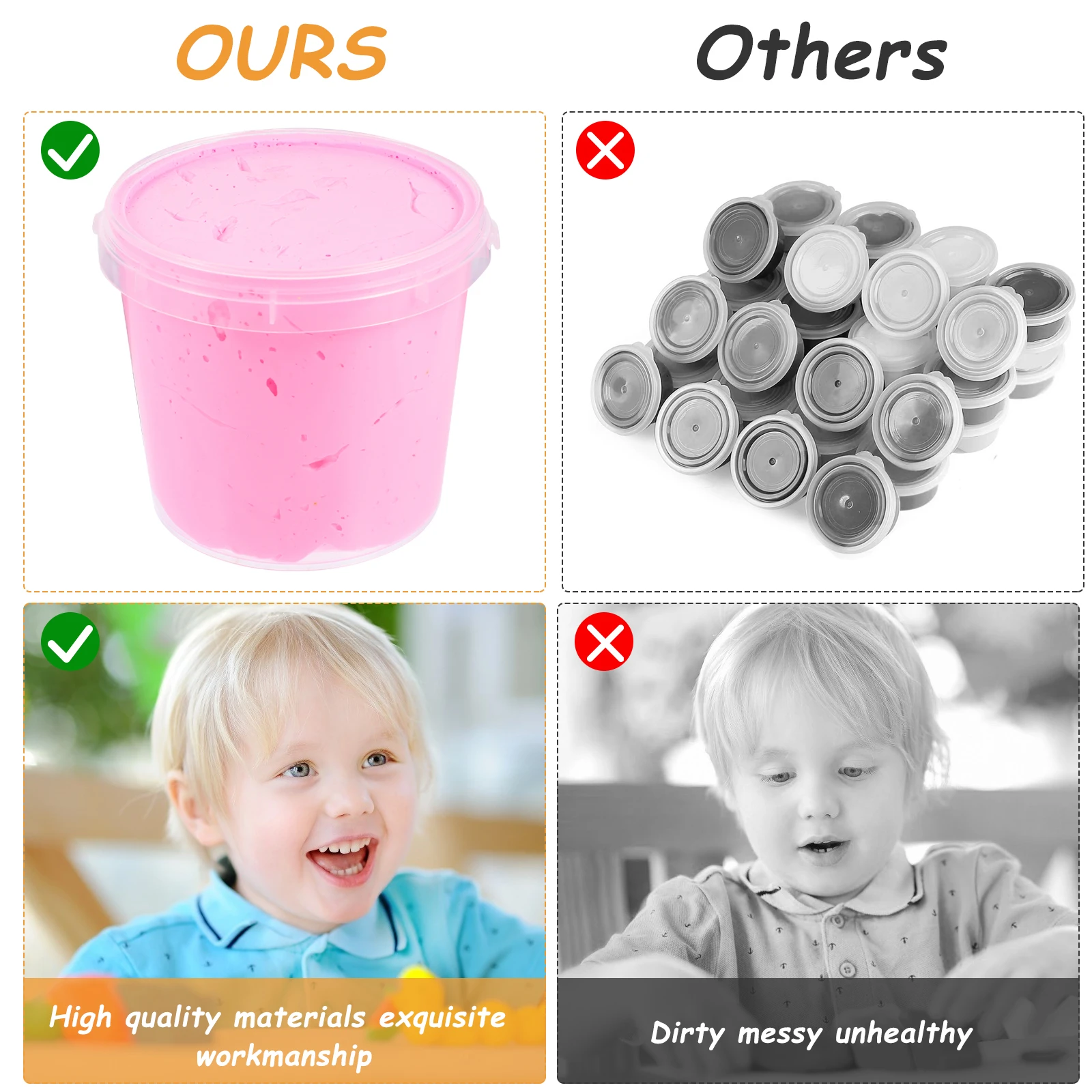 2 قطعة طين خفيف للغاية للأطفال آمن غير تصلب الراتنج النمذجة العجين مشرق لون نقي لتقوم بها بنفسك عدة للعب التعليمية الإبداعية