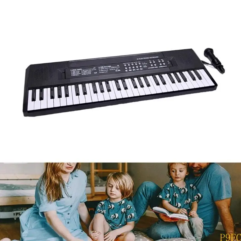P9FC Portable 37/54 مفتاح لوحة المفاتيح البيانو التعلم التعليمية لوحة مفاتيح لوحة المفاتيح #3