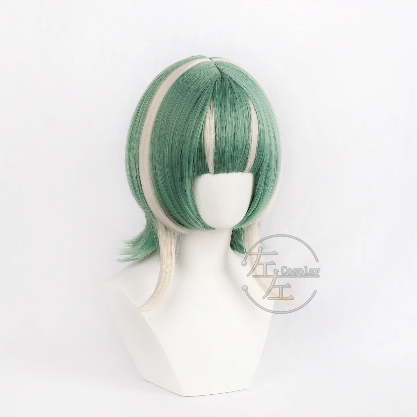 Anime gachiakuta guita hebby fantasia peruca cosplay verde branco curto limpadores de cabelo para mulheres meninas festa de halloween role play prop