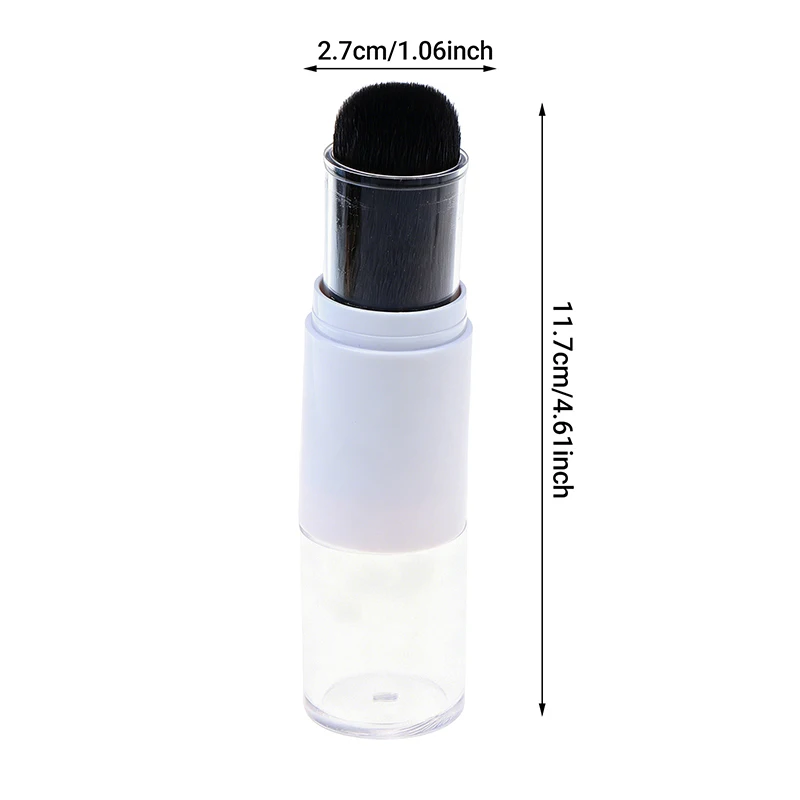 1Pcs Refillable Loose Powder Brush Soft Dense Synthetic Bristles Protective Cover For Travel Daily Makeup Touch Ups