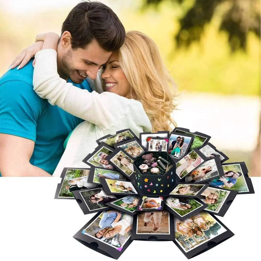 New 6 Faces Surprise Explosion Box Preassembled Pop Up Design Surprise Gift Box Surprise Jumping Box Mother's Day