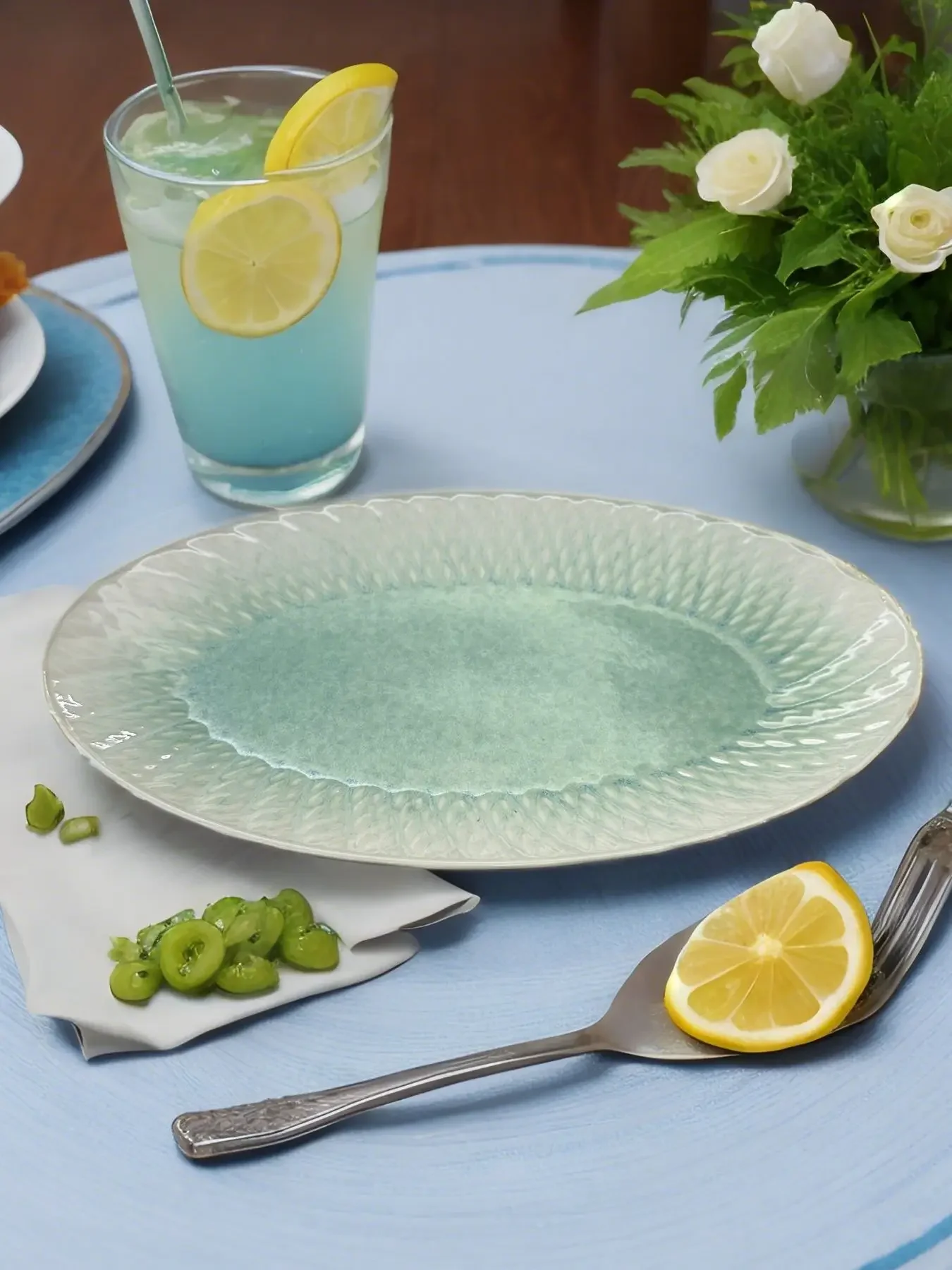 

Fish Plate Household Steamed Fish Plate Commercial Simple Ceramic Tableware Light Luxury Creativity Instagram Big Fish