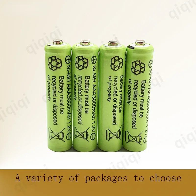 100% Original AAA 3000mAh 1.2V Quality Rechargeable Battery AAA 3000mAh Ni-MH Rechargeable 1.2V Battery