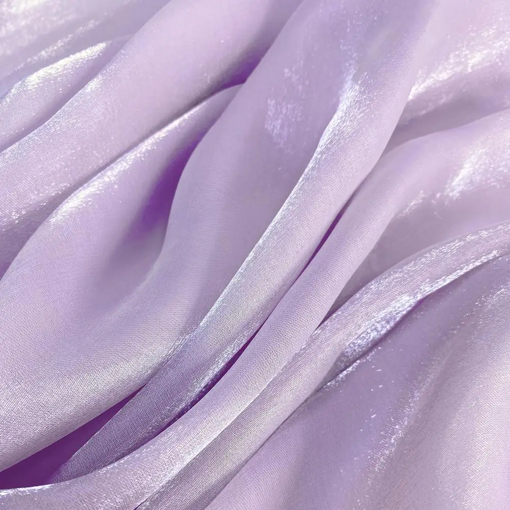 Bright light liquid water light organza wedding dress designer fabric diy handmade Lolita clothing fabric children\'s clothing