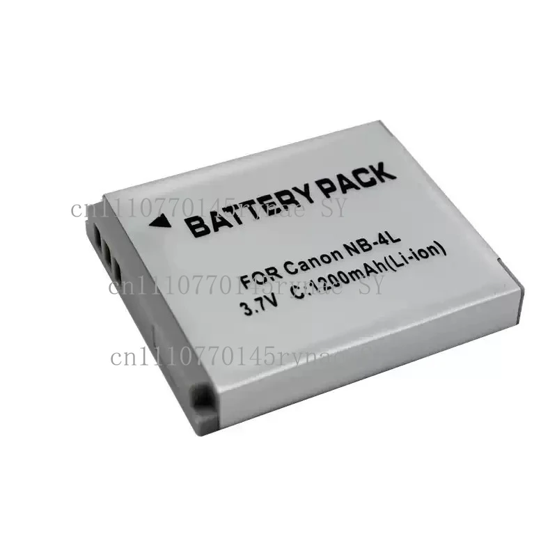 1200mAh NB-4L Battery NB 4L NB4L Camera Li-ion Battery For Canon IXUS 40 50 55 60 65 80 100 I20 110 115 120 130 IS 117 220 230