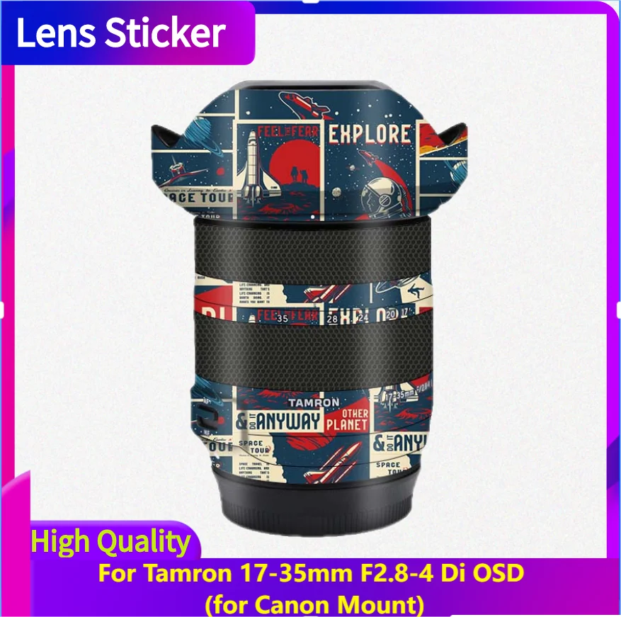 Pour Tamron 17-35mm F2.8-4 Di OSD pour IL Mount Lentille Autocollant De Protection Peau Decal Film Anti-Rayures Protecteur Manteau 17-35 A037