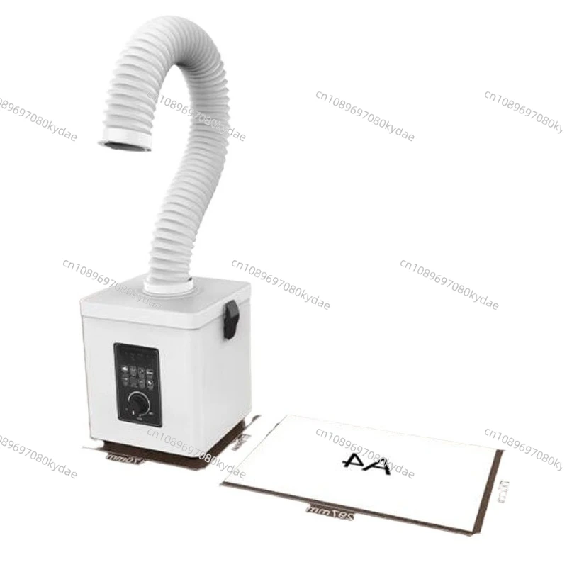 Odorless and Dust Elimination Indoor Industrial Use, Mini Desktop Solder Smoke Purifier - Smoke Extractor with Iron Tip Filter