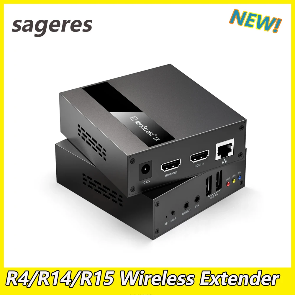 

sageres R4/R14/R15 Wireless Extender 200M Casting Screen TV HD Video with Synchronized Audio For Computer PC