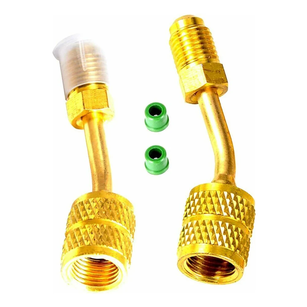 R410 Brass Shut Valve Conditioner Adapter For Mini Split HVAC System 5/16