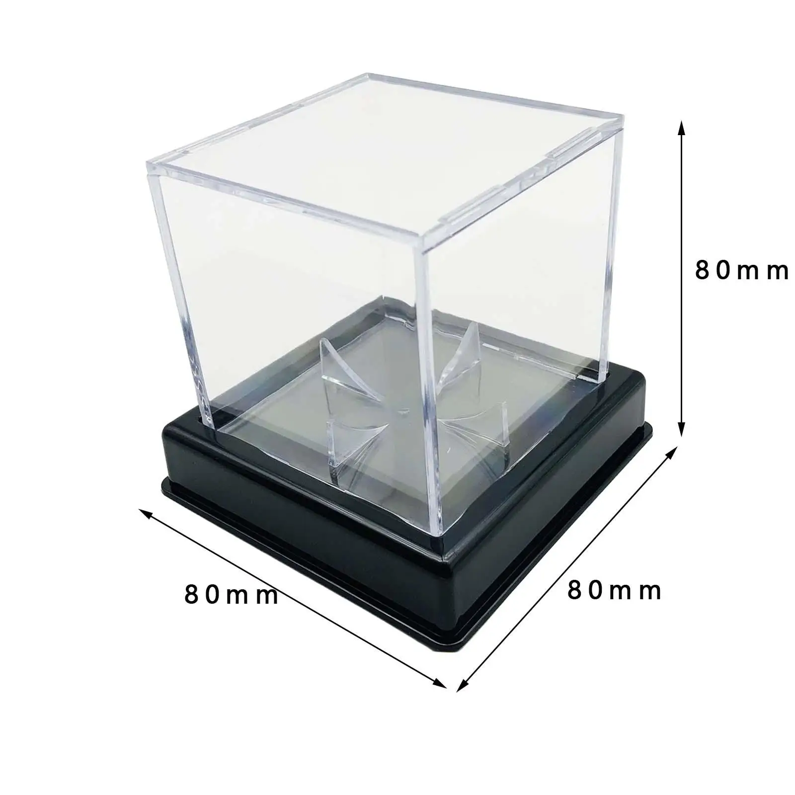 Clear baseball box display, signed ball holder, baseball holder