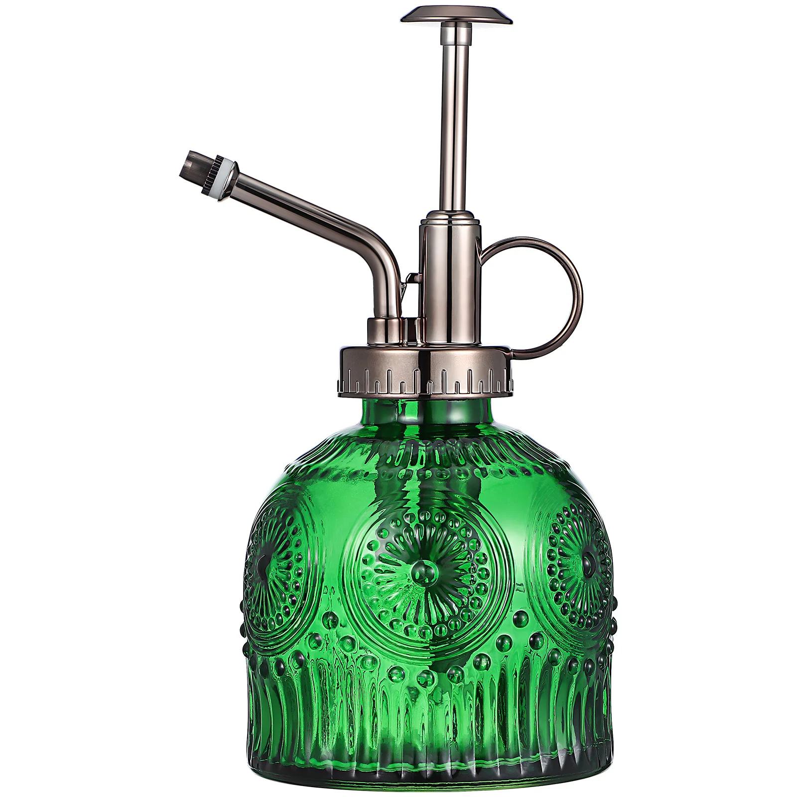 

400ml Glass Plant Misters Intricate Embossed Patterns Strong Durable Material Easy Operation Ideal for Home Gardening
