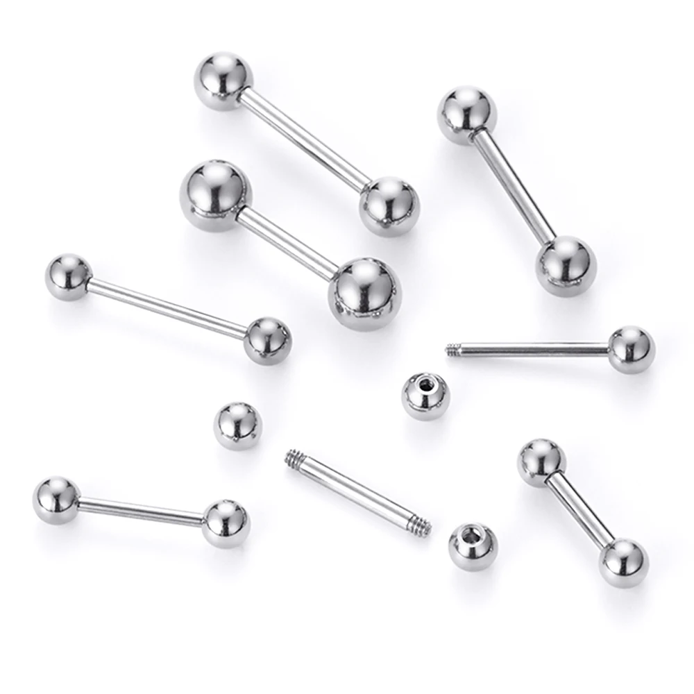 ASTM F136 Titanium Threaded Barbell for Body Piercing