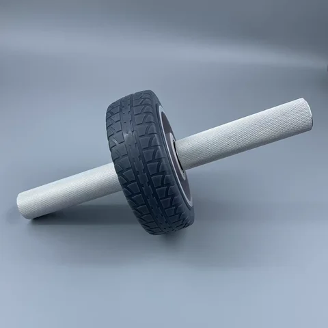 Detachable Aluminum Alloy Abdominal Wheel Unisex Exercise Fitness Abdominal Roller Non-slip Exercise Equipment for Core Strength