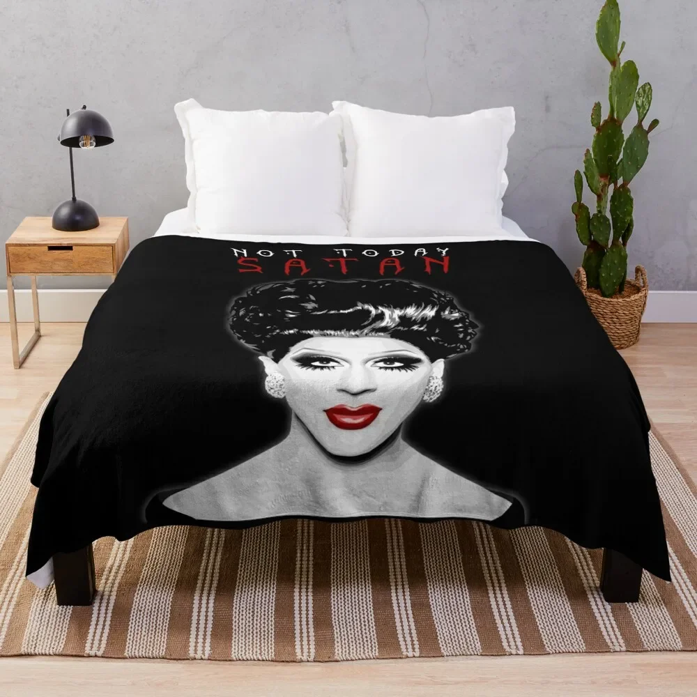 

Bianca Del Rio Not Today Satan Throw Blanket Vintage Stuffeds Loose sofa bed Blankets