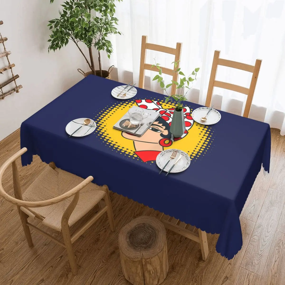 

Venezuela Arepa I Eat Arepas Traditional Food 7 Stars Rectangular Tablecloth Waterproof Table Cloth VZLA Table Covers