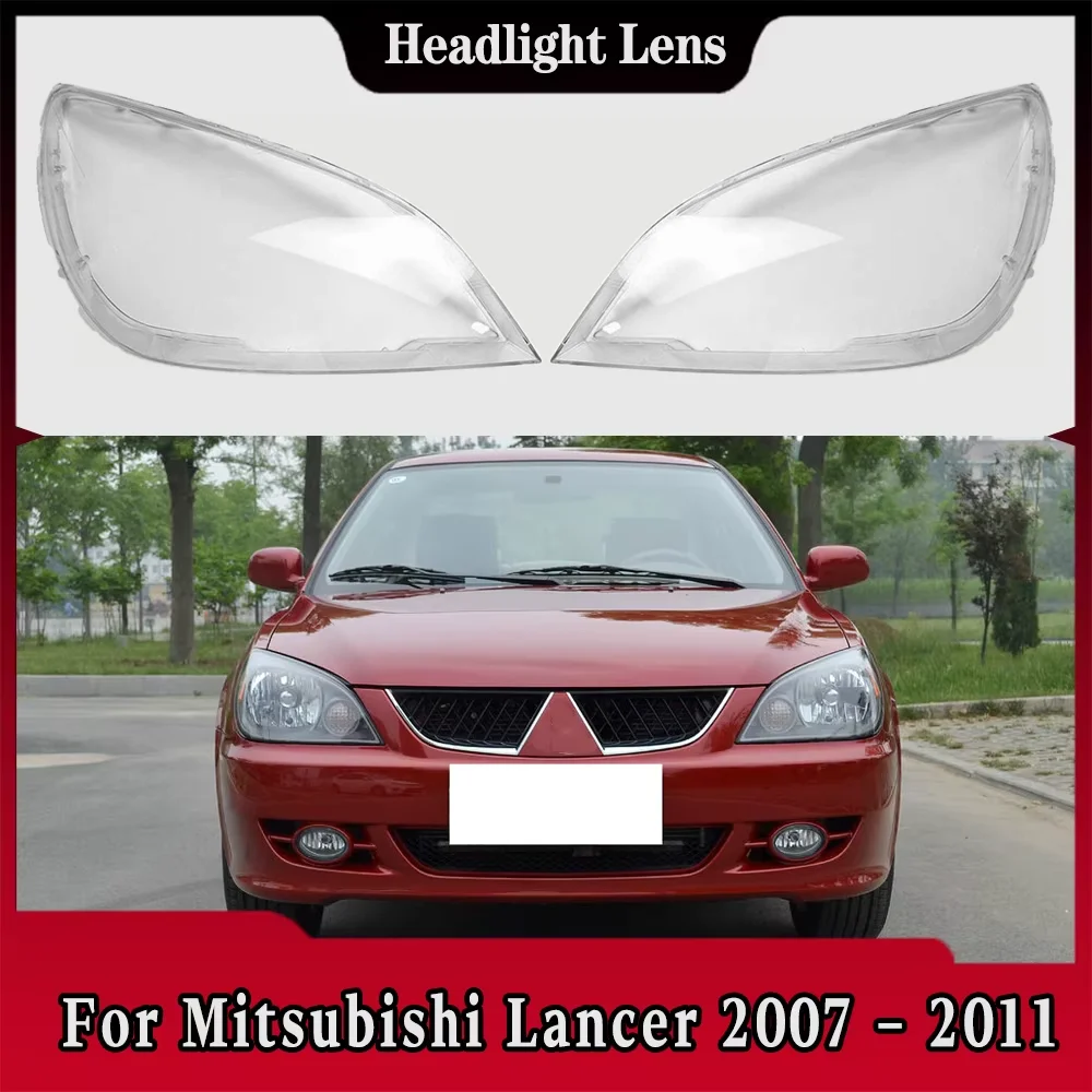 

Car Front Headlight Cover Lampshade Lampcover Head Lamp light Covers Shell For Mitsubishi Lancer 2007 2008 2009 2010 2011