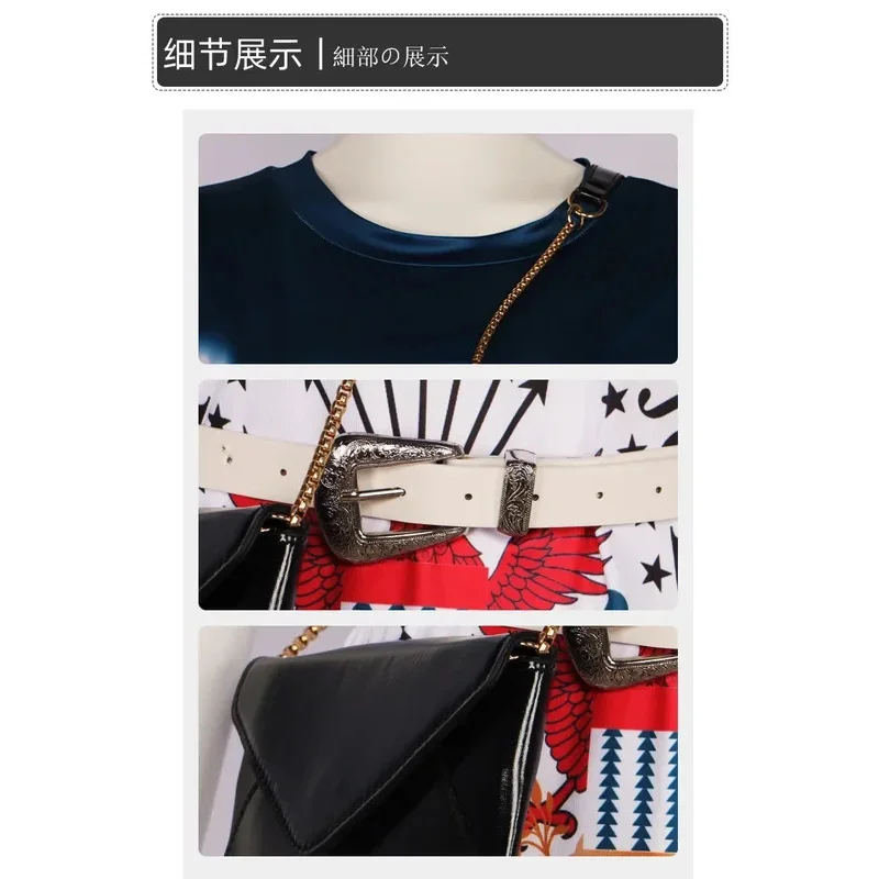 Disfraz de Cosplay de la película My Fault Noah, vestido Culpa Mia Noah, bolso de manga corta, conjunto de cinturón, fiesta de Carnaval de Halloween para mujer 2023