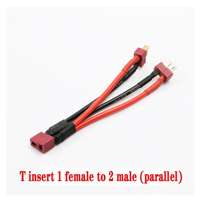 XT60 XT90 Mannelijke/Vrouwelijke Kabel Parallelle Batterijconnector 3-weg 14AWG Siliconen Draad Dubbele Verlengkabel Y-splitter voor Lader Motor