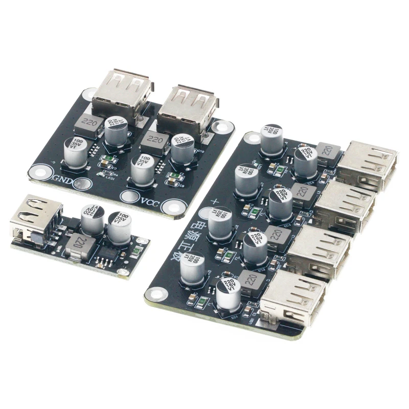 USB QC3.0 QC2.0 DC-DC Buck Converter Charging Step Down Module 6-32V 9V 12V 24V to Fast Quick Charger Circuit Board 3V 5V 12V