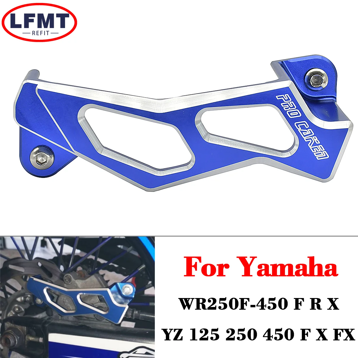 

CNC Aluminum Rear Brake Caliper Guard Protector Cover For Yamaha YZ450FX WR250F WR450F YZ X F YZ125 YZ250 YZ250F YZ450F YZ250FX