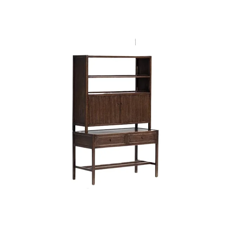 

Oriental study room/"comb shadow" so lid wood book case can be split sid e table multi-purpose displa y