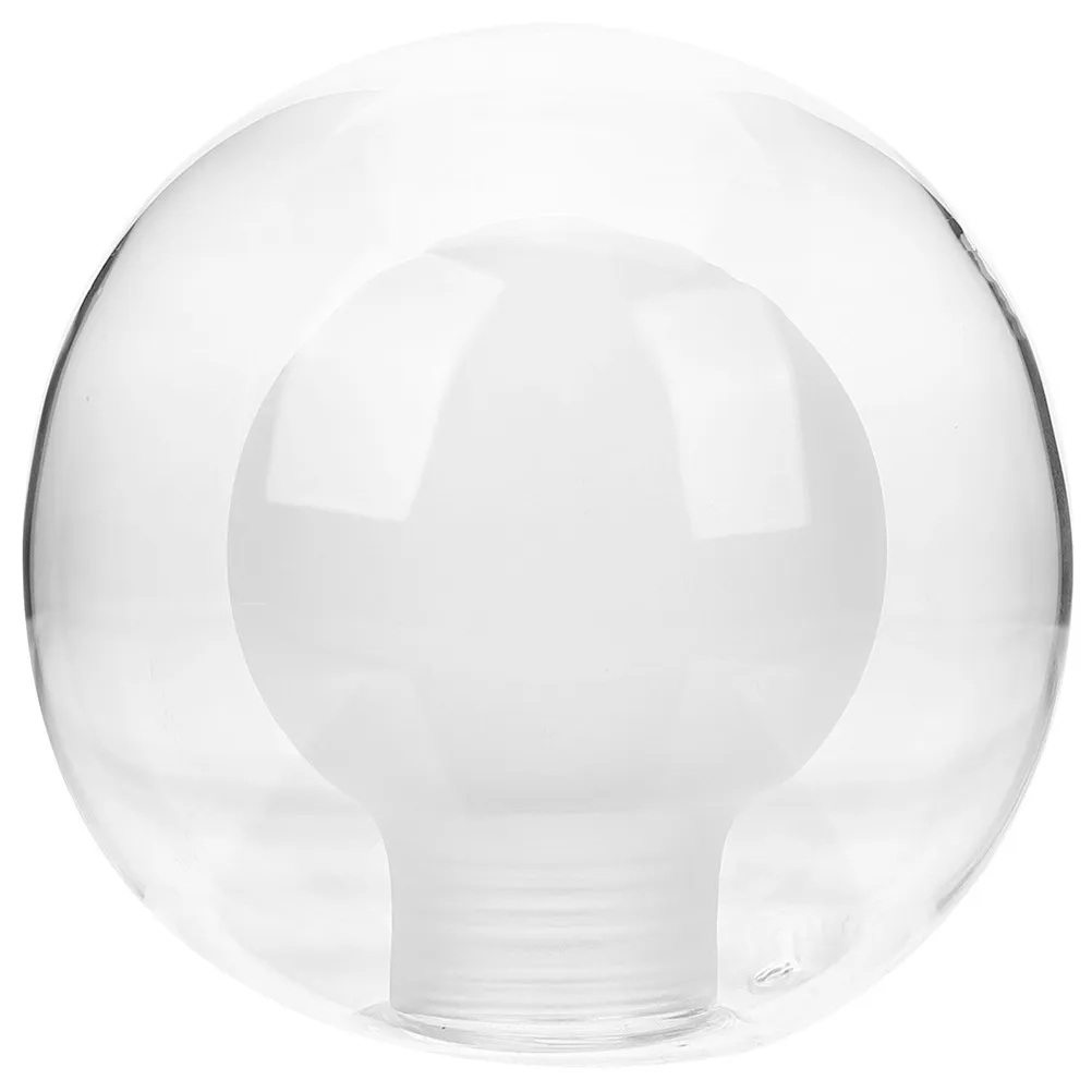 80Mm Glass Lamp Shade Double Layers G4 Base Pendant Chandelier Light Shade Replacement Cover for Ceiling Hanging Lamps