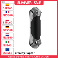 Creality Raptor 3D Scanner, Hybrid Blue Laser NIR, 60fps Scanning Speed, Objects Between 5-2000mm, 24-bit Full-Color Scan