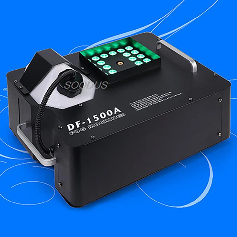 

Lights New Arrival 1500W DMX LED Fog Machine Dry Fog Smoke Machine 24x9W Professional Fogger For Stage Equipment DJ