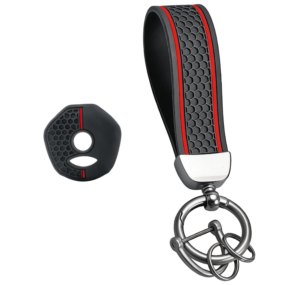 Funda de silicona para llave de motocicleta Yamaha TMax 500 530 560 Xp500 Xp530 FZ1 FZ4 FZ6 FZ8 XT660 XJR1300 FJR1300 XJ6, llavero