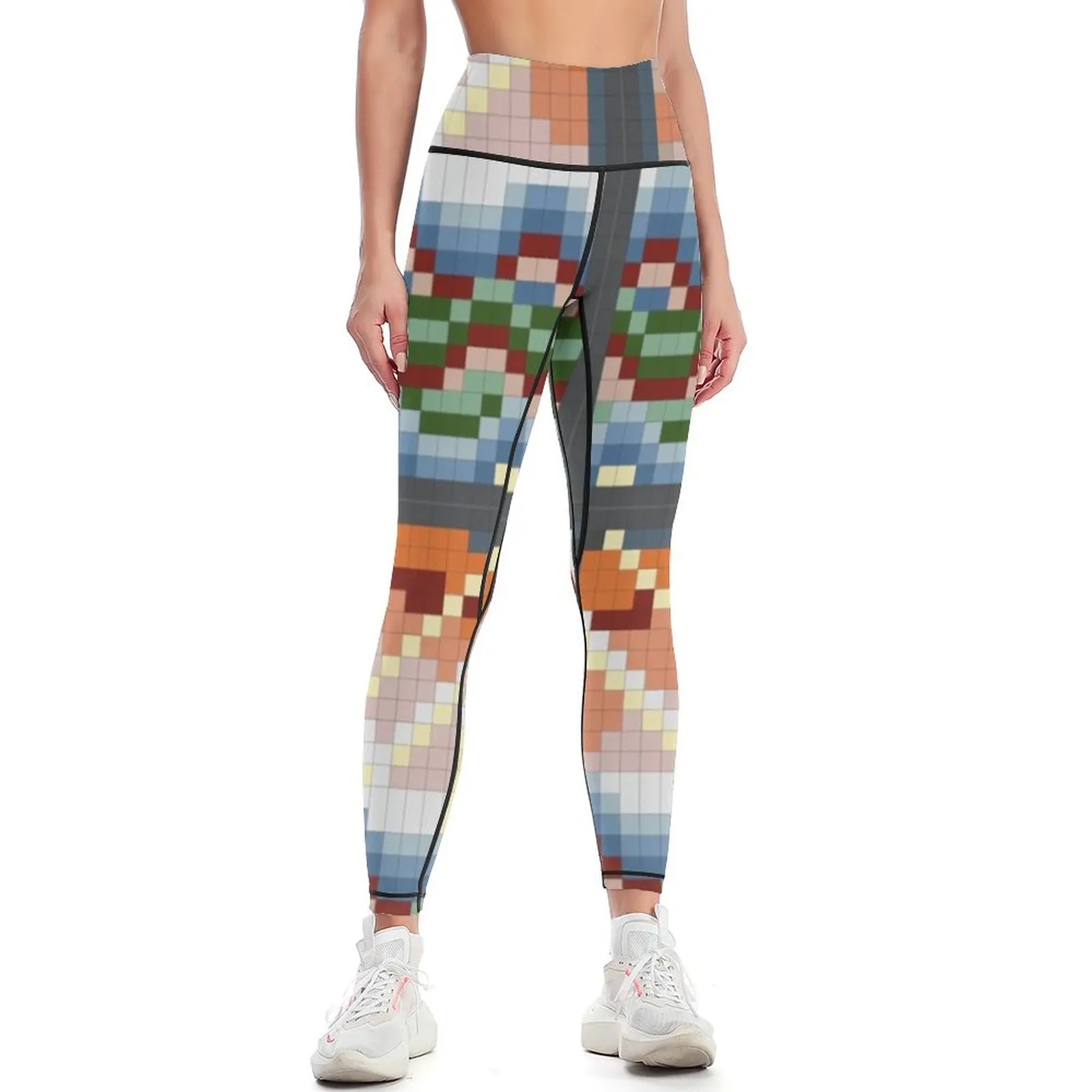 Mosaic Leggings Sweatpants Pants sport sporty woman push up Womens Leggings