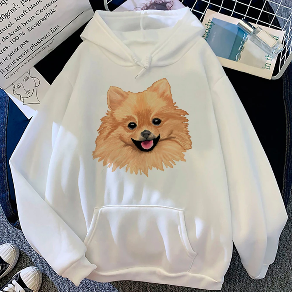 Pomeranian Hoodies Vrouwen Japanse Vintage Gothic Anime Kleding Capuchon Vrouwen Lange Mouw Top Sweatshirts