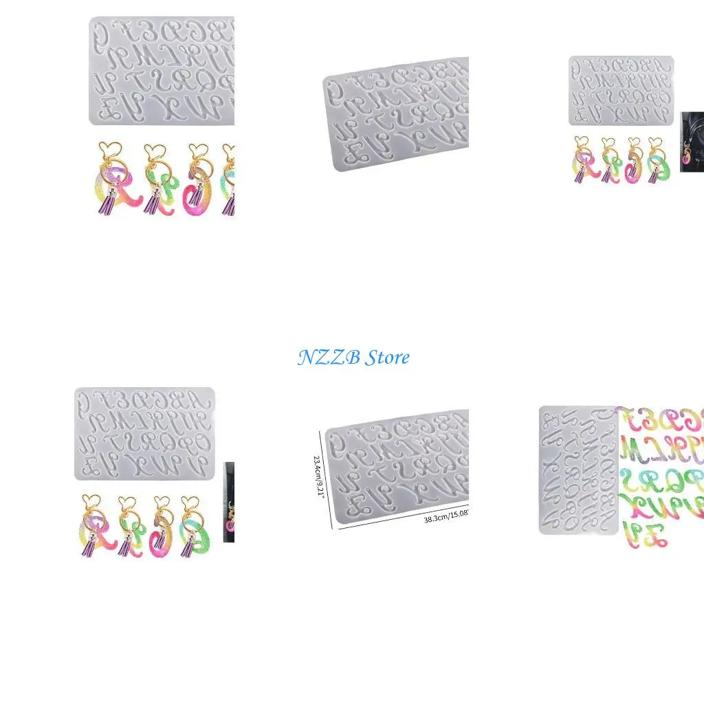 

T21F смола Casting Силиконовая плесень английская алфавит подвесной ювелирные украшения