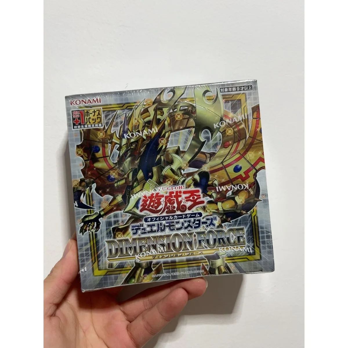 Caja Oficial de Yugioh Konami, Caja de Sobres Dimension Force, Nueva, Sellada de Fábrica, Marca Japonesa