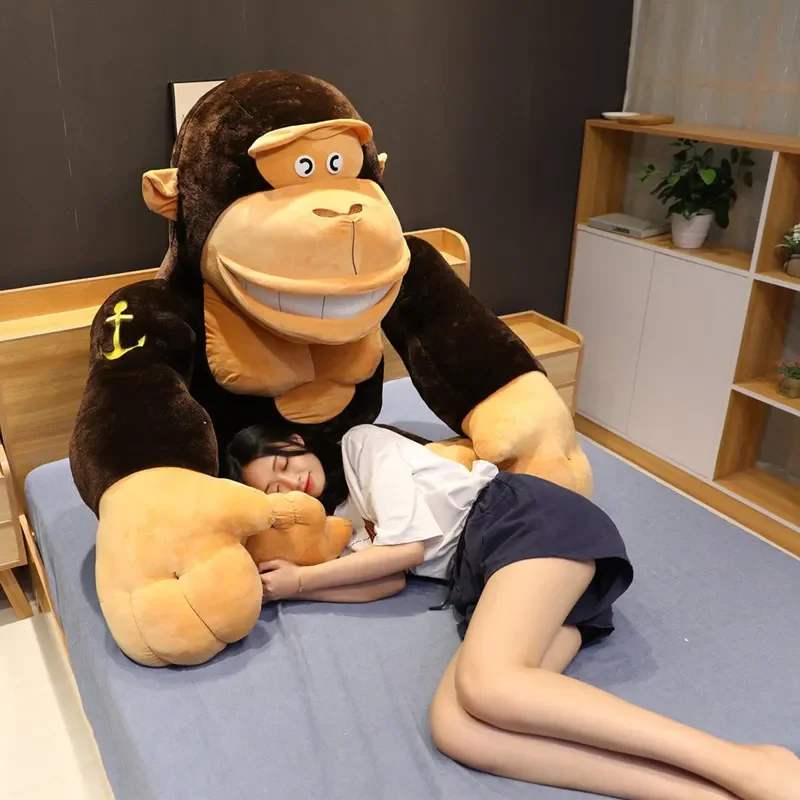 43cm Lifelike Animal Gorilla Black King Kong Plush Toy Simulation animals Monkey Doll soft sofa car pillow room decor kids gift
