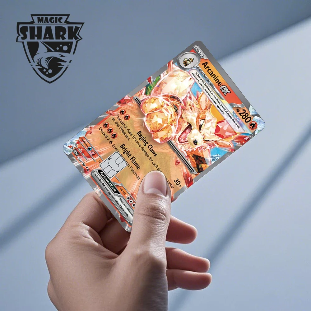 EX Mega Venusaur Charizard Blastoise Rayquaza Mewtwo Dragonite Pokemons PVC Matte Sticker Film Skin for Debit Bank Credit Card view 6