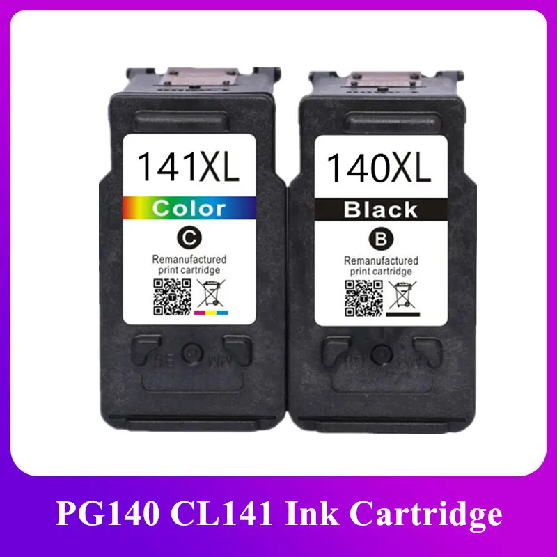 Remanufactured 140XL 141XL PG140 CL141 Ink Cartridge For Canon PG-140 CL-141 PIXMA MG4110 MG3210 MG3510 MG474 Printer