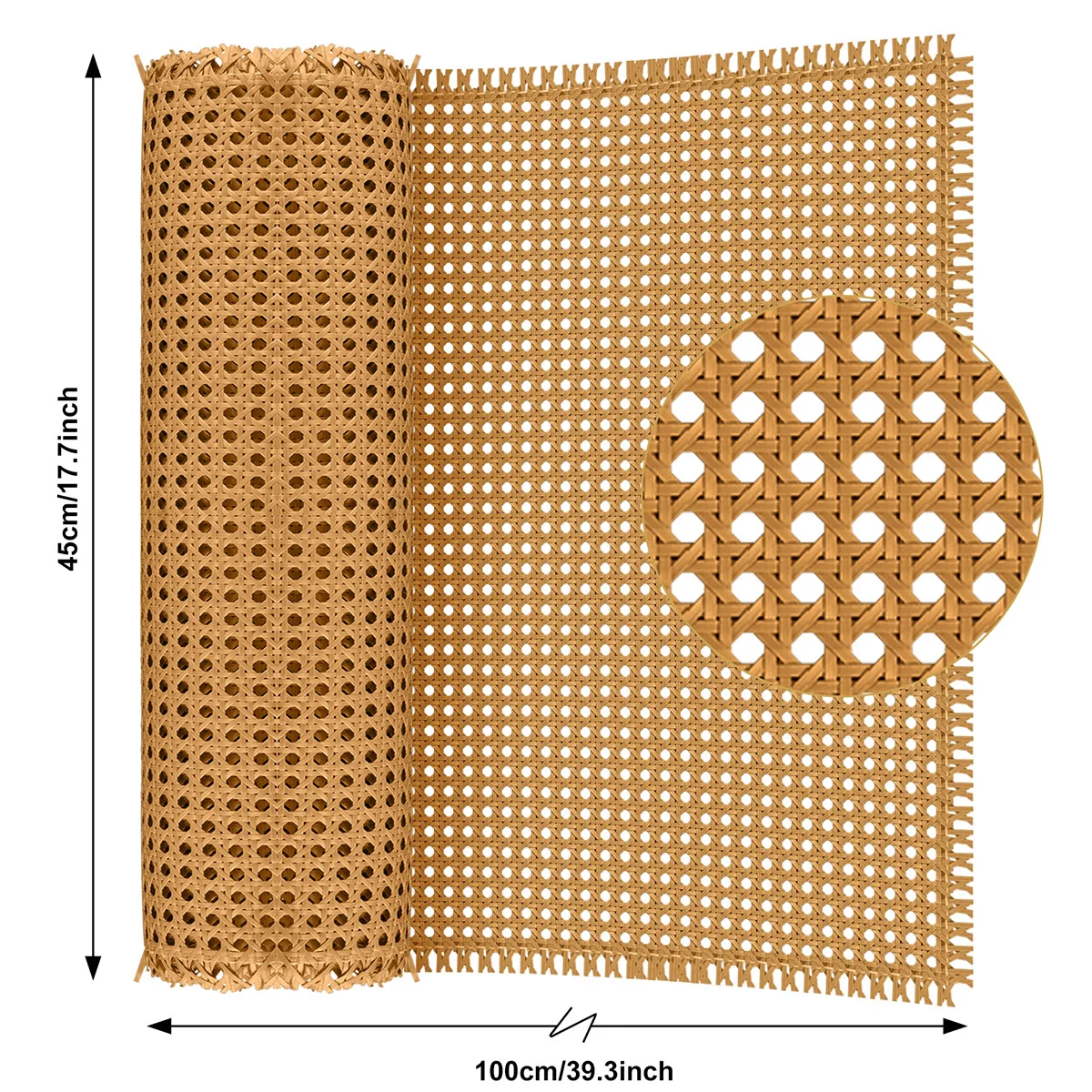 40-55cm di larghezza fettuccia di plastica indonesiano Rattan rotolo decorazione della parete mobili riparazione sedia tavolo durevole