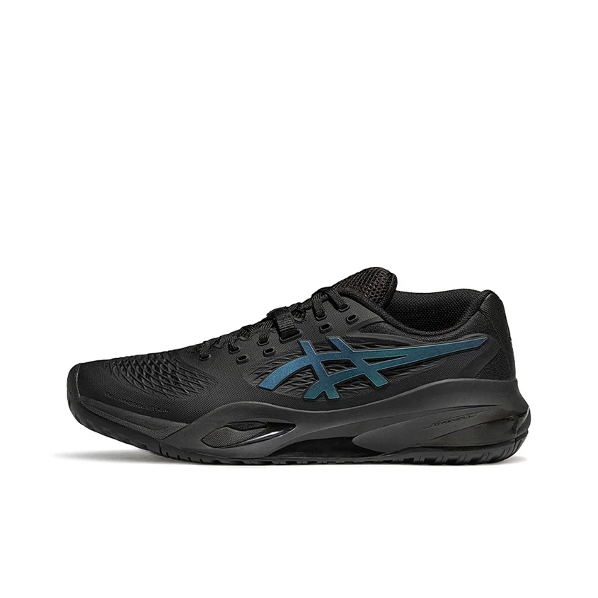 ASICS GEL RESOLUTION X Textile, Synthetic Leather Low top Tennis Shoes Women's Black 1042A303-960